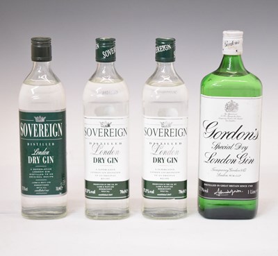 Lot 529 - Gordon's Special Dry London Gin, and Sovereign London Dry Gin