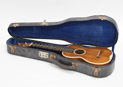 Lot 344 - C.F. Martin & Co of Nazareth PA - 4 string Ivorine inlaid ukelele