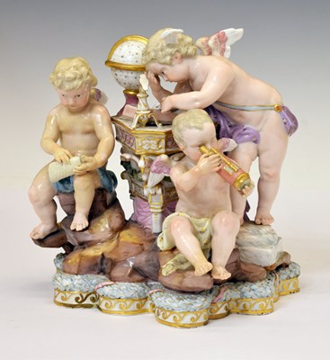 Lot 433 - Meissen figural group - Astronomy