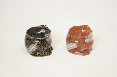 Lot 656 - Small quantity of Chinese cloisonne enamel vases, etc.