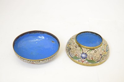 Lot 656 - Small quantity of Chinese cloisonne enamel vases, etc.