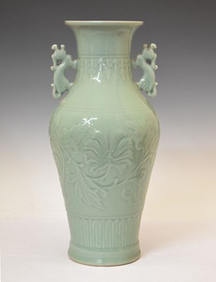 Lot 651 - Chinese celadon porcelain vase