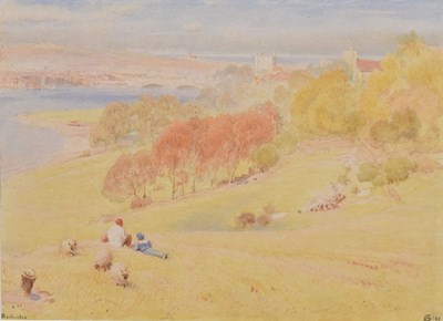 Lot 551 - Albert Goodwin, (1845-1932) - Watercolour - Rochester