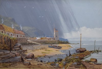 Lot 546 - Charles Brooke Branwhite, (1851-1929) - Watercolour - Lynmouth