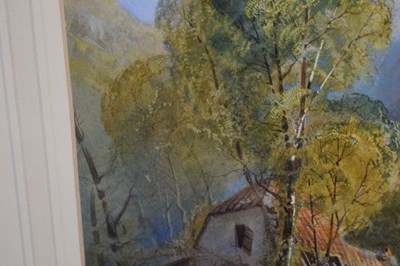 Lot 548 - George Wolfe, (1834-1890) - Watercolour - Mill in wooded landscape