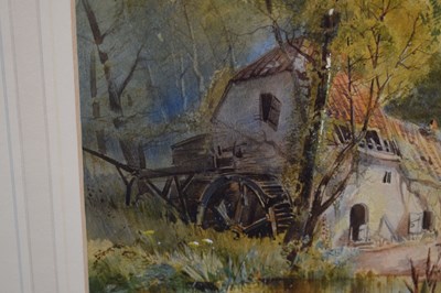 Lot 548 - George Wolfe, (1834-1890) - Watercolour - Mill in wooded landscape