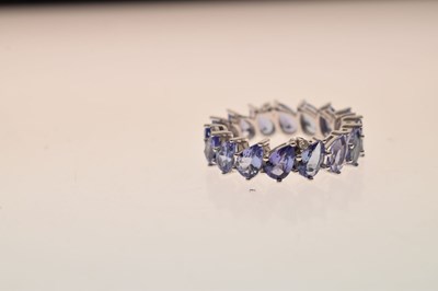 Lot 123 - Tanzanite eternity ring