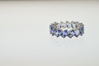Lot 123 - Tanzanite eternity ring