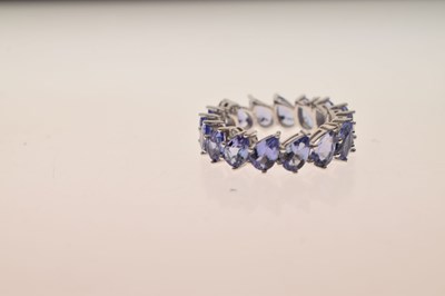 Lot 123 - Tanzanite eternity ring