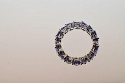 Lot 123 - Tanzanite eternity ring