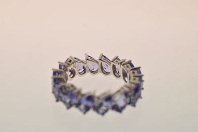 Lot 123 - Tanzanite eternity ring