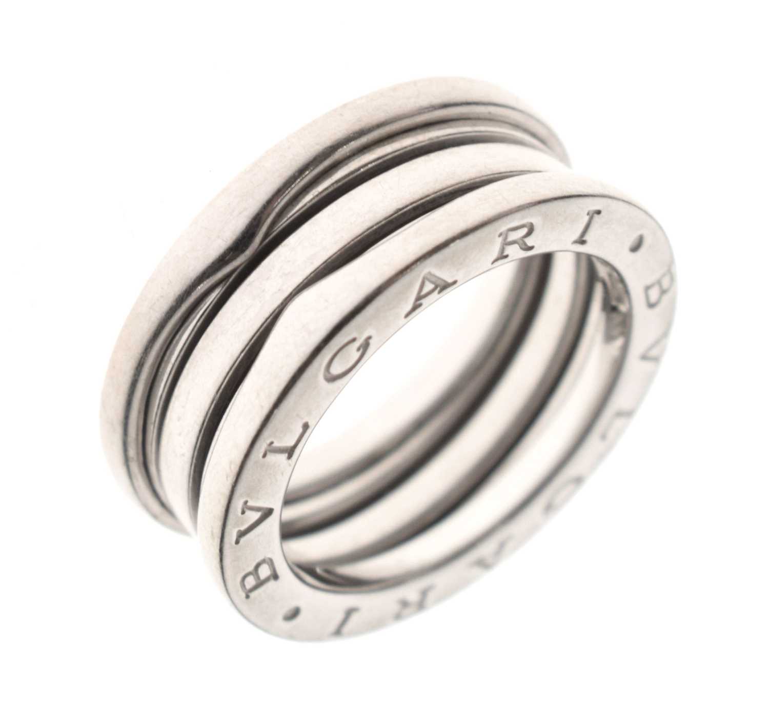 Lot 138 - Bulgari - White metal  B.Zero1 ring