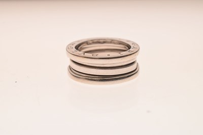 Lot 138 - Bulgari - White metal  B.Zero1 ring