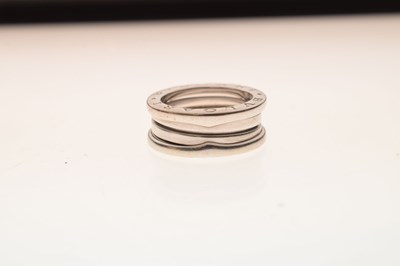 Lot 138 - Bulgari - White metal  B.Zero1 ring