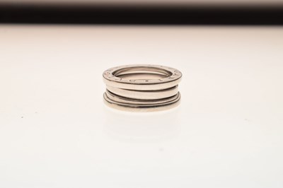 Lot 138 - Bulgari - White metal  B.Zero1 ring