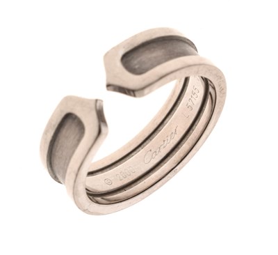 Lot 43 - Cartier - 18ct white gold torc ring