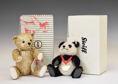 Lot 428 - Steiff - 2006 North America Limited Efition 'Jackie Panda' and sequin bear