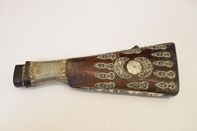 Lot 461 - Middle Eastern rifle/musket stock