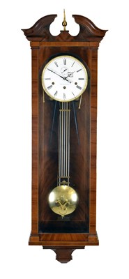 Lot 483 - Comitti of London - Limited edition three-train chiming Vienna-style wall clock