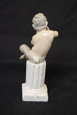 Lot 568 - Lladro - Porcelain figure of Satyr/fawn