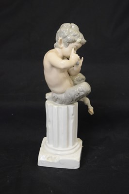 Lot 568 - Lladro - Porcelain figure of Satyr/fawn