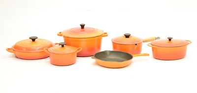 Lot 846 - Le Creuset - Quantity of lidded dishes and frying pan