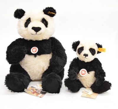 Lot 417 - Steiff - Two mohair pandas