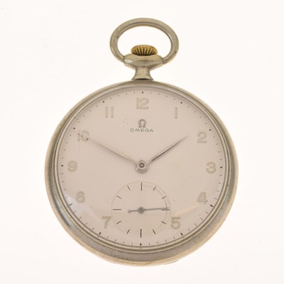 Lot 231 - Omega - Nickel cased pocket watch