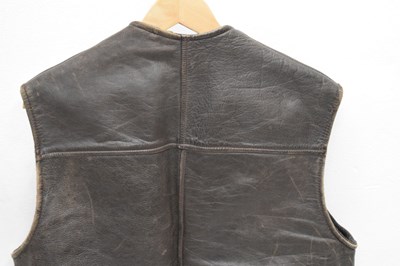 Lot 460 - Second World War leather army jerkin and canvas rucksack