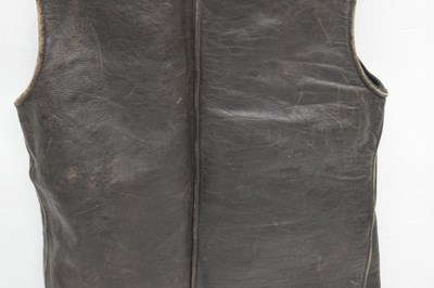 Lot 460 - Second World War leather army jerkin and canvas rucksack