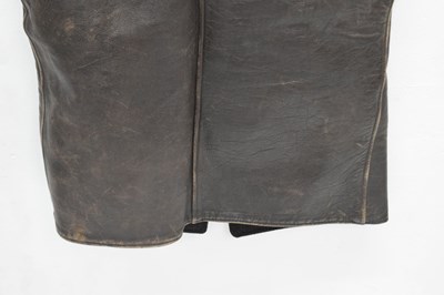 Lot 460 - Second World War leather army jerkin and canvas rucksack