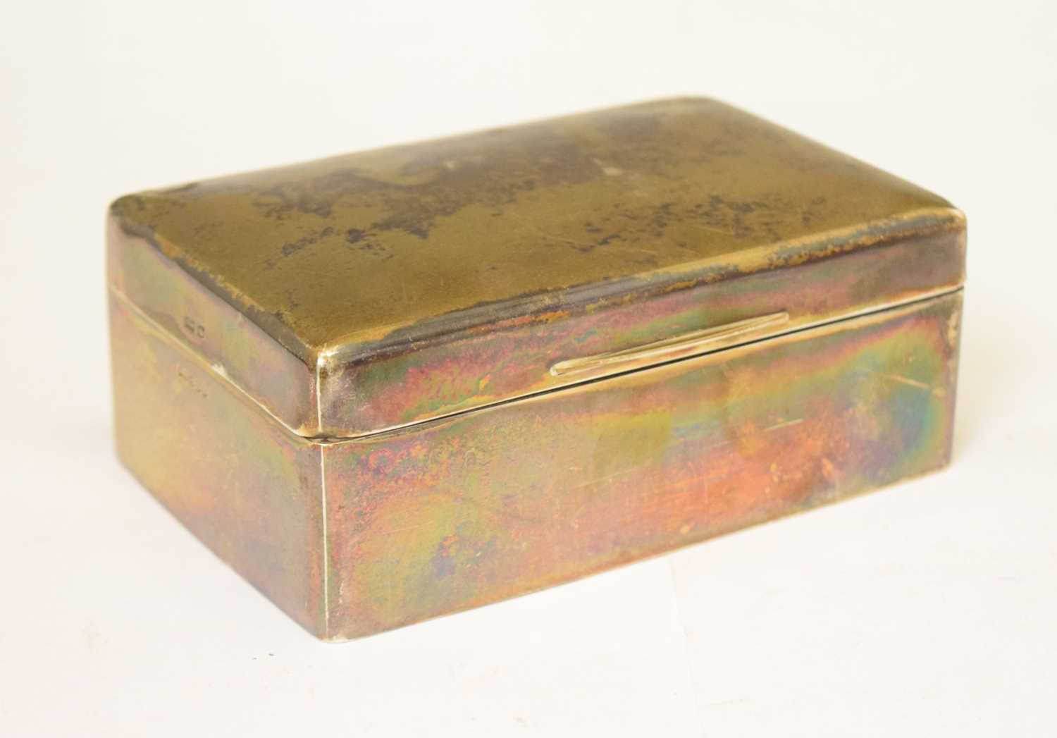 Lot 241 - 20th century silver table-top box