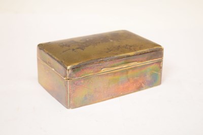 Lot 241 - 20th century silver table-top box