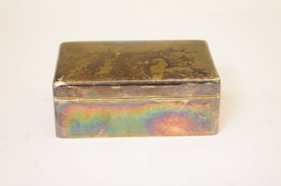 Lot 241 - 20th century silver table-top box