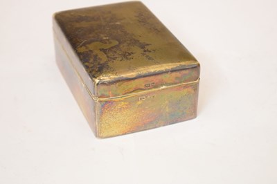 Lot 241 - 20th century silver table-top box