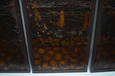 Lot 622 - Four framed Chinoiserie panels