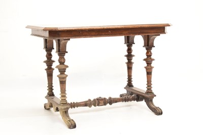 Lot 804 - Late Victorian oak centre table