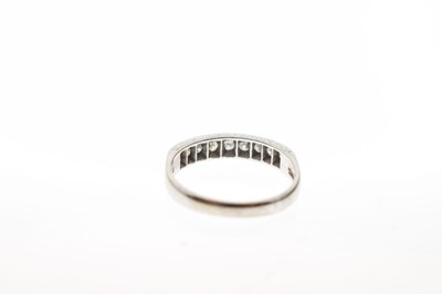 Lot 17 - Diamond set half eternity ring