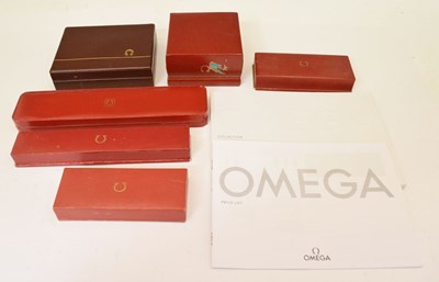 Lot 224 - Omega - Group of six watch boxes