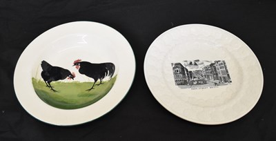 Lot 540 - Bristol 'Park Street' view plate, etc.