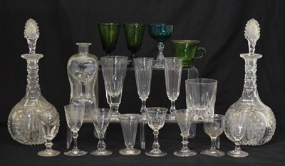 Lot 550 - Collection of 18th century and later drinking glasses