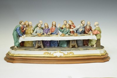 Lot 614 - Capodimonte 'The Last Supper'