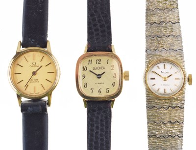 Lot 210 - Omega - Lady's De Ville wristwatch and two other watches