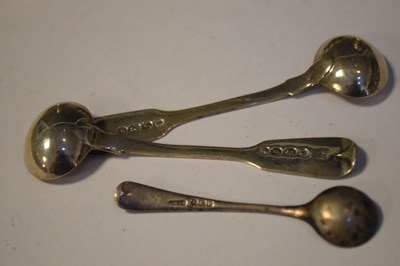 Lot 148 - Group of silver table cruets, etc..