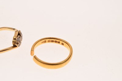 Lot 83 - Two 22ct gold wedding bands
