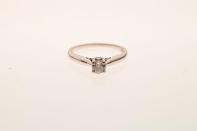 Lot 9 - 'Forever Diamond' single stone 18ct white gold ring