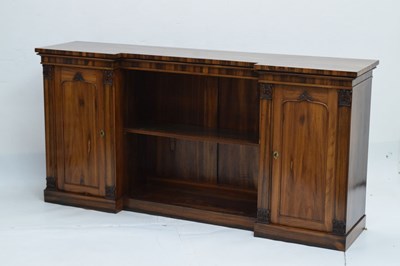 Lot 675 - Victorian mahogany inverted breakfront bookcase