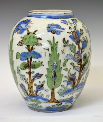 Lot 574 - Persian Qajar pottery vase