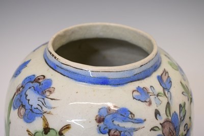 Lot 574 - Persian Qajar pottery vase