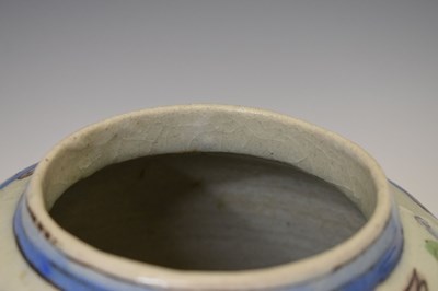 Lot 574 - Persian Qajar pottery vase